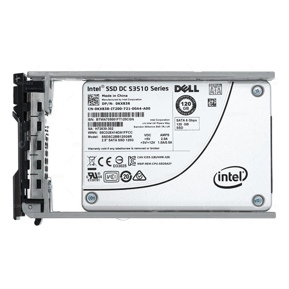 KX83R DELL SSD 120GB SATA 6G 2.5" SFF MIXED-USE HOT-SWAP